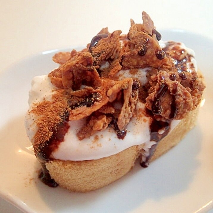 ヨーグルトとチョコフレークの珈琲ロールケーキ レシピ 作り方 By ぷ みぃまま 楽天レシピ ヨーグルトとチョコフレークの珈琲ロールケーキ レシピ 作り方 By ぷ みぃまま 楽天レシピ